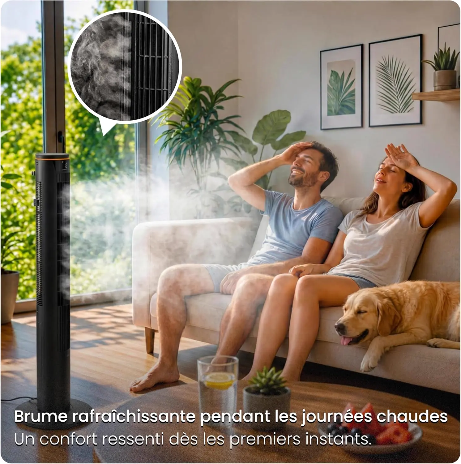 Ventilateur Colonne 107cm MIST WiFi, Tour Ventilateur vue 3