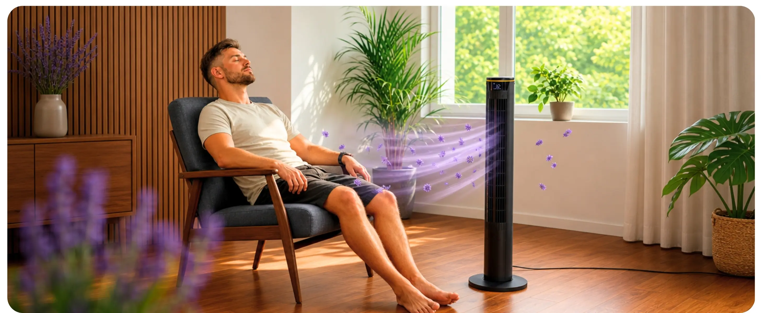 Ventilateur Colonne 107cm MIST WiFi, Tour Ventilateur — contenu détaillé 3