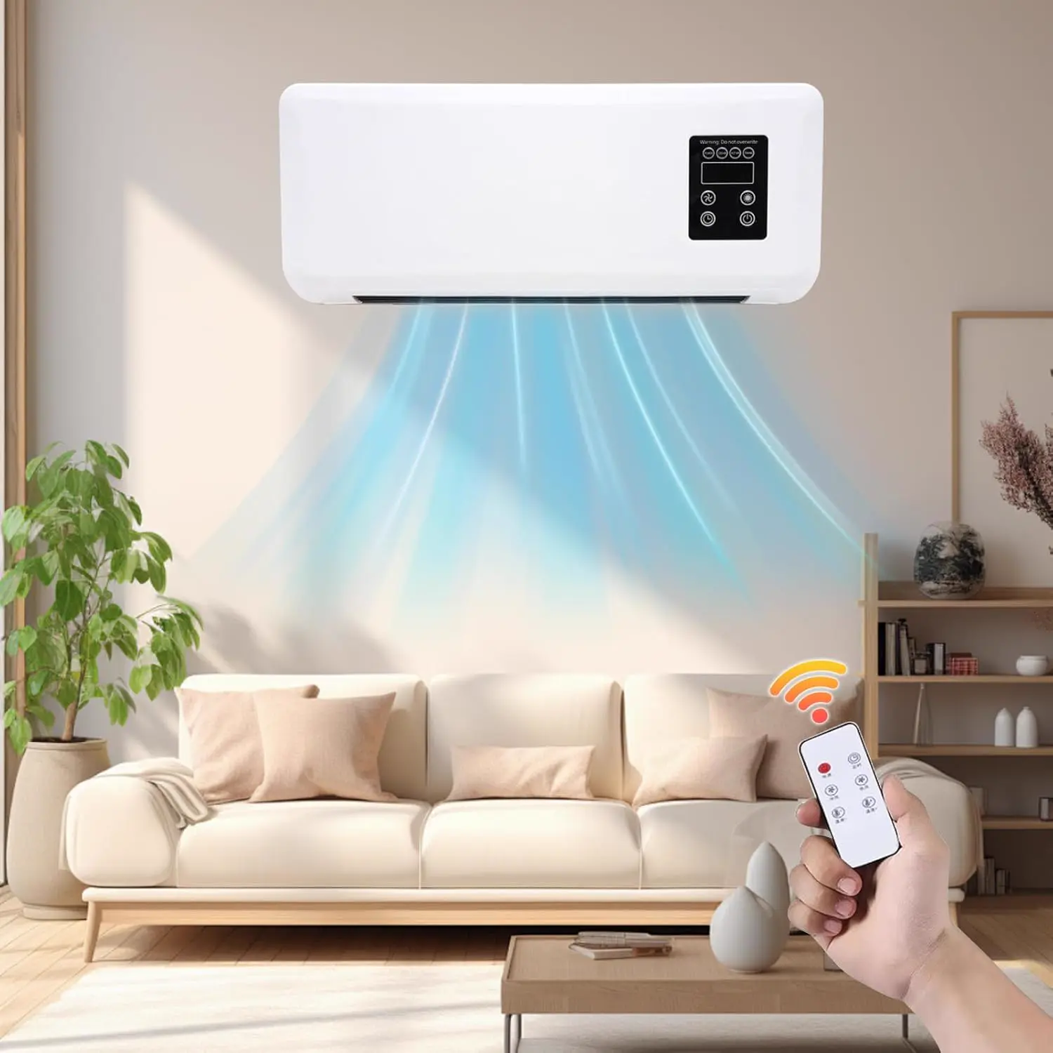 Ventilateur de Refroidissement Mural, Climatiseur Mobile sans