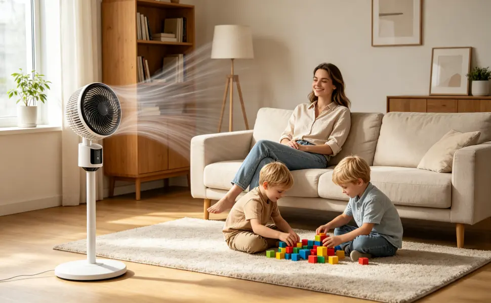 Ventilateurs Sur Pied Domestiques, Puissant Silencieux — contenu détaillé 1