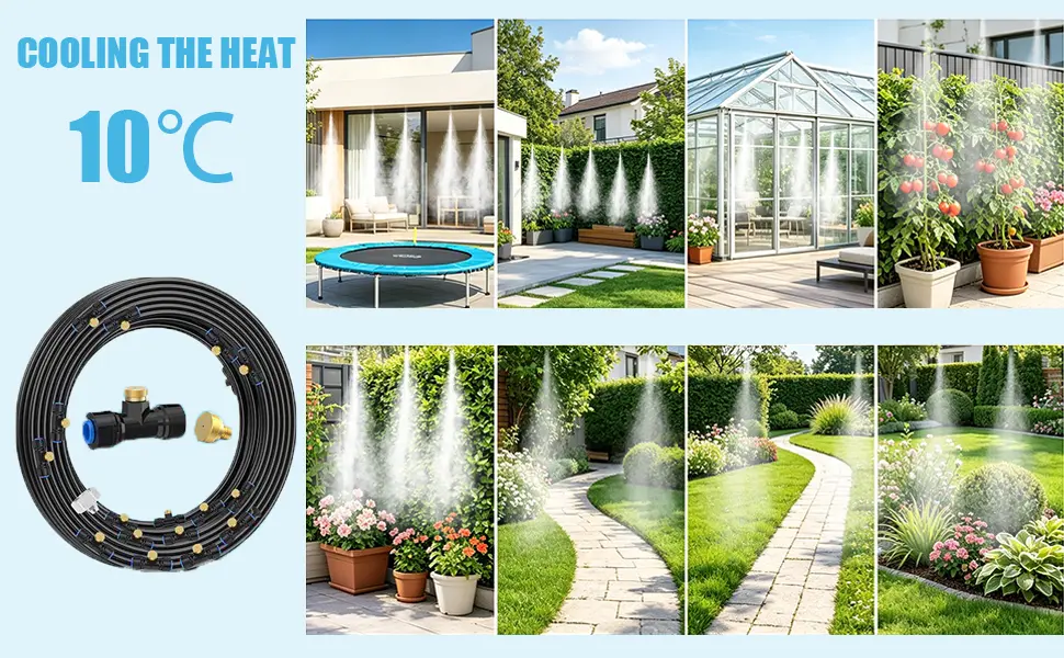 Brumisateur Terrasse Exterieur Kit D’Irrigation Système De — contenu détaillé 3