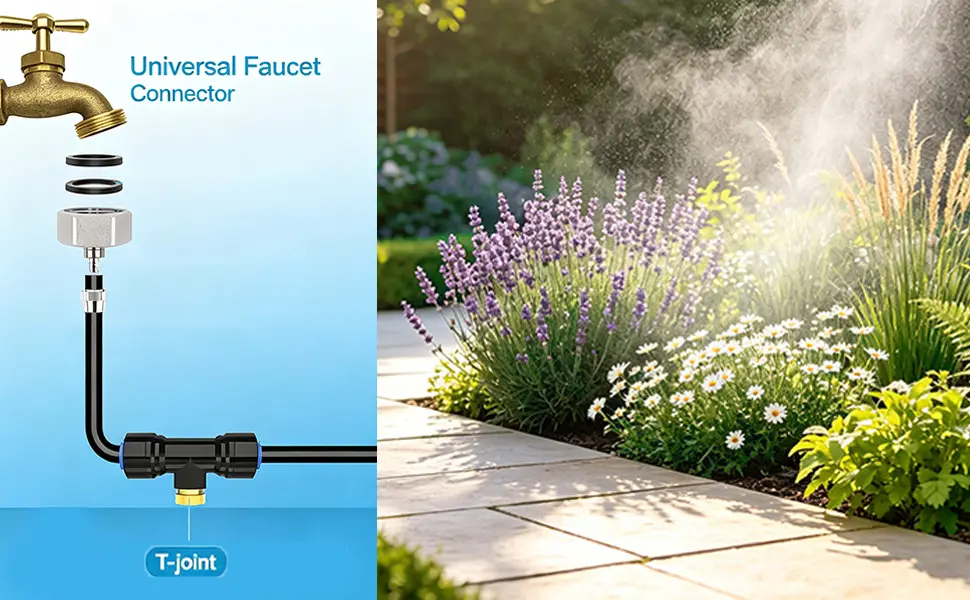 Brumisateur Terrasse Exterieur Kit D’Irrigation Système De — contenu détaillé 4