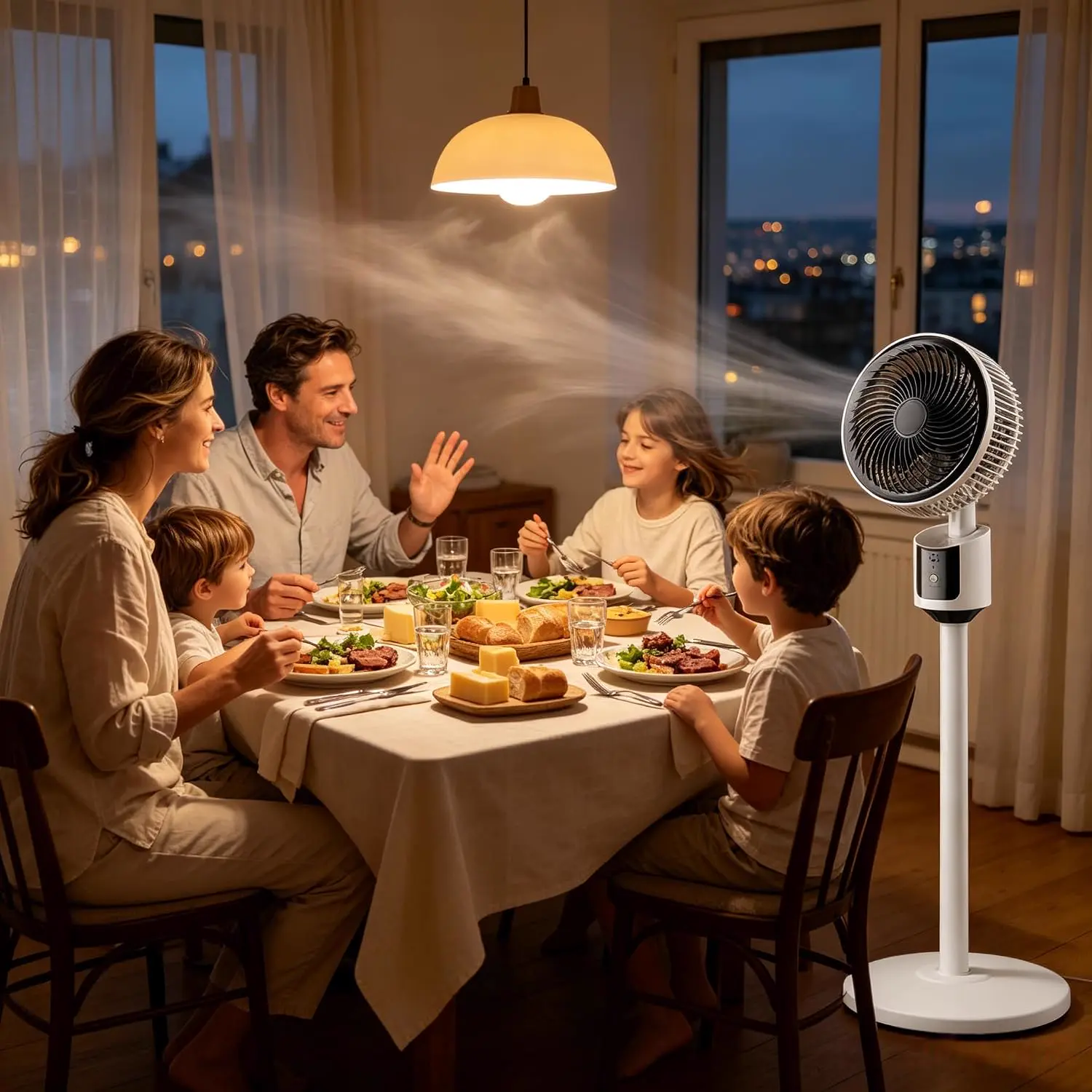 Ventilateur sur Pied | Ventilateur USB Puissant 3 Vitesses | vue 7