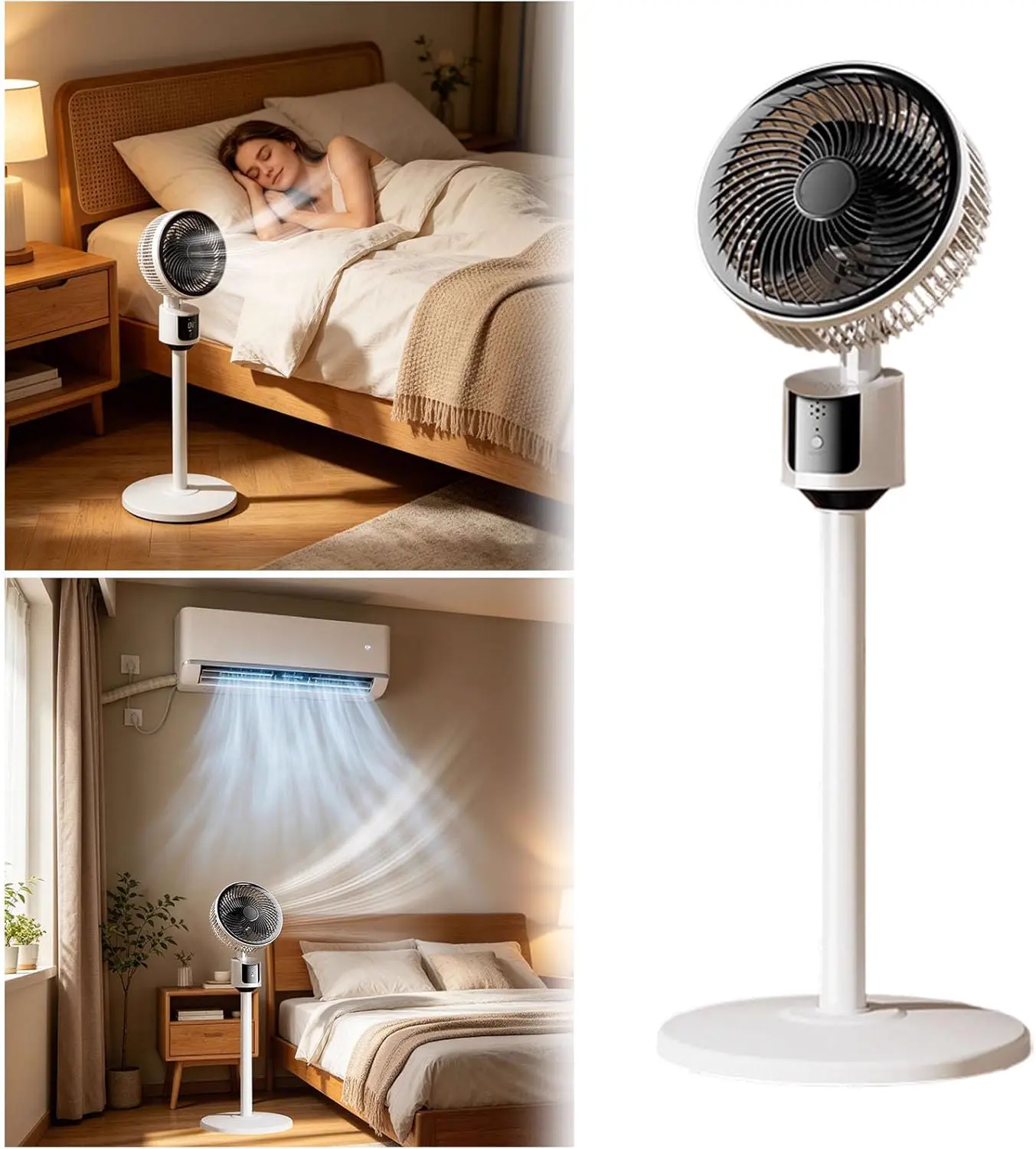 Ventilateurs sur Pied Domestiques, Puissant Silencieux vue 2