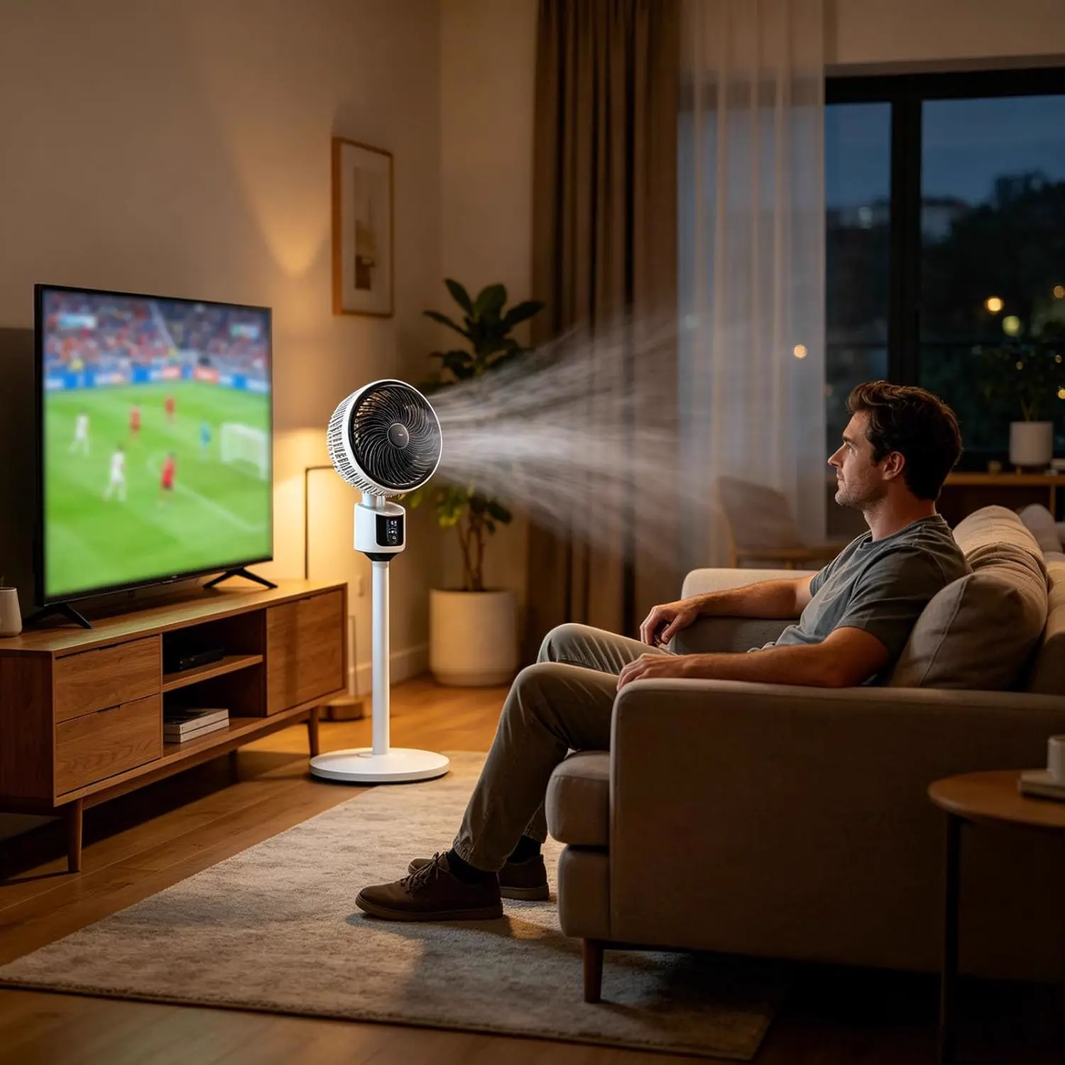 Ventilateurs sur Pied Domestiques, Puissant Silencieux vue 4