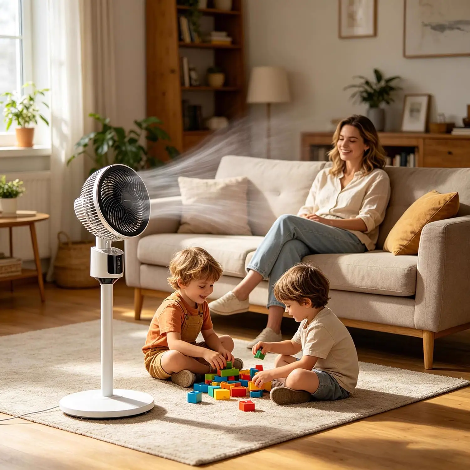 Ventilateurs sur Pied Domestiques, Puissant Silencieux vue 5