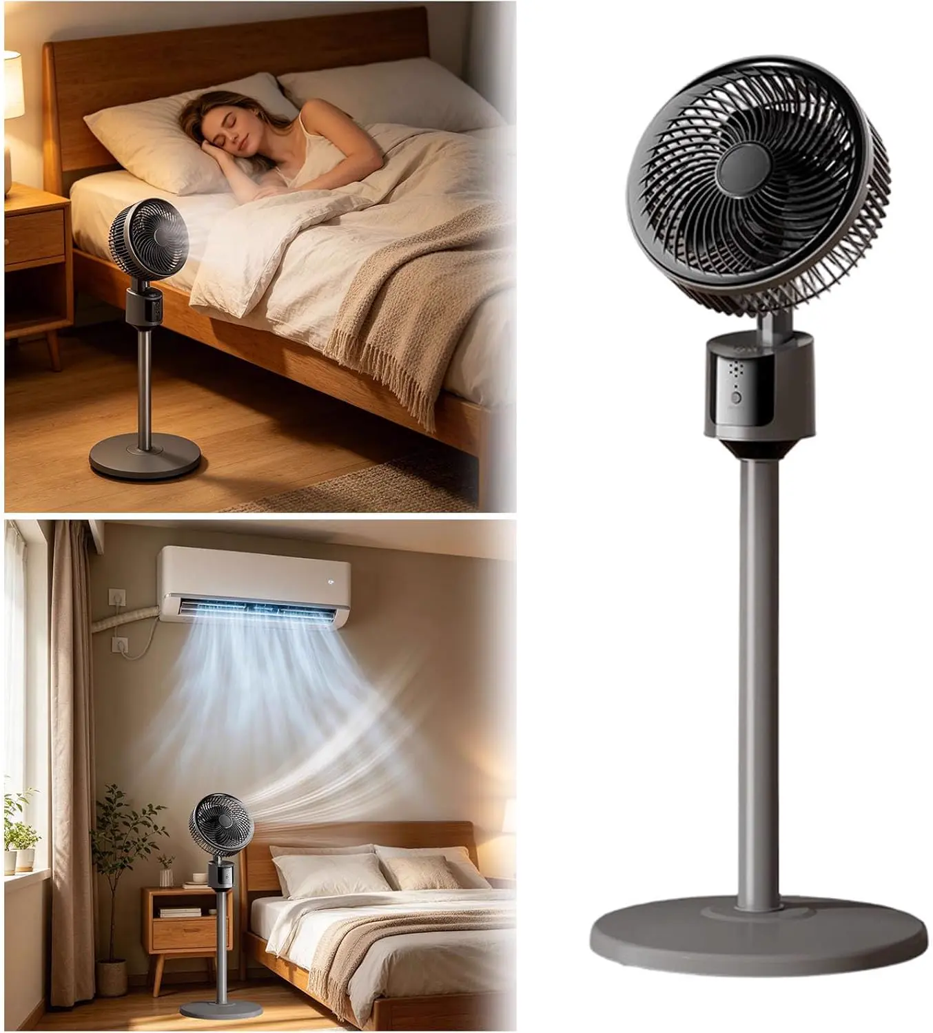 Ventilateur Sur Pied Silencieux, Ventilateurs Sur Pied, Puissant vue 2
