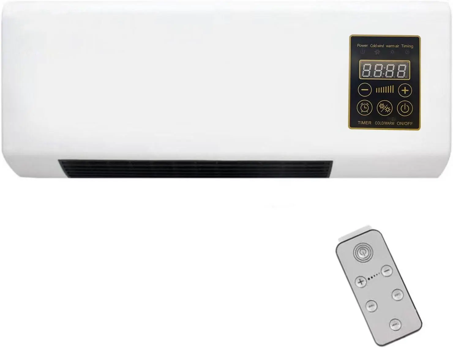 Climatiseur Mural Portable - Ventilateur Mural Avec Télécommande Climatiseur Sans Unité Extérieure Température Constante Intelligente Air Conditioner Mobile Sans Évacuation Pour La Maison Ou Le Bureau