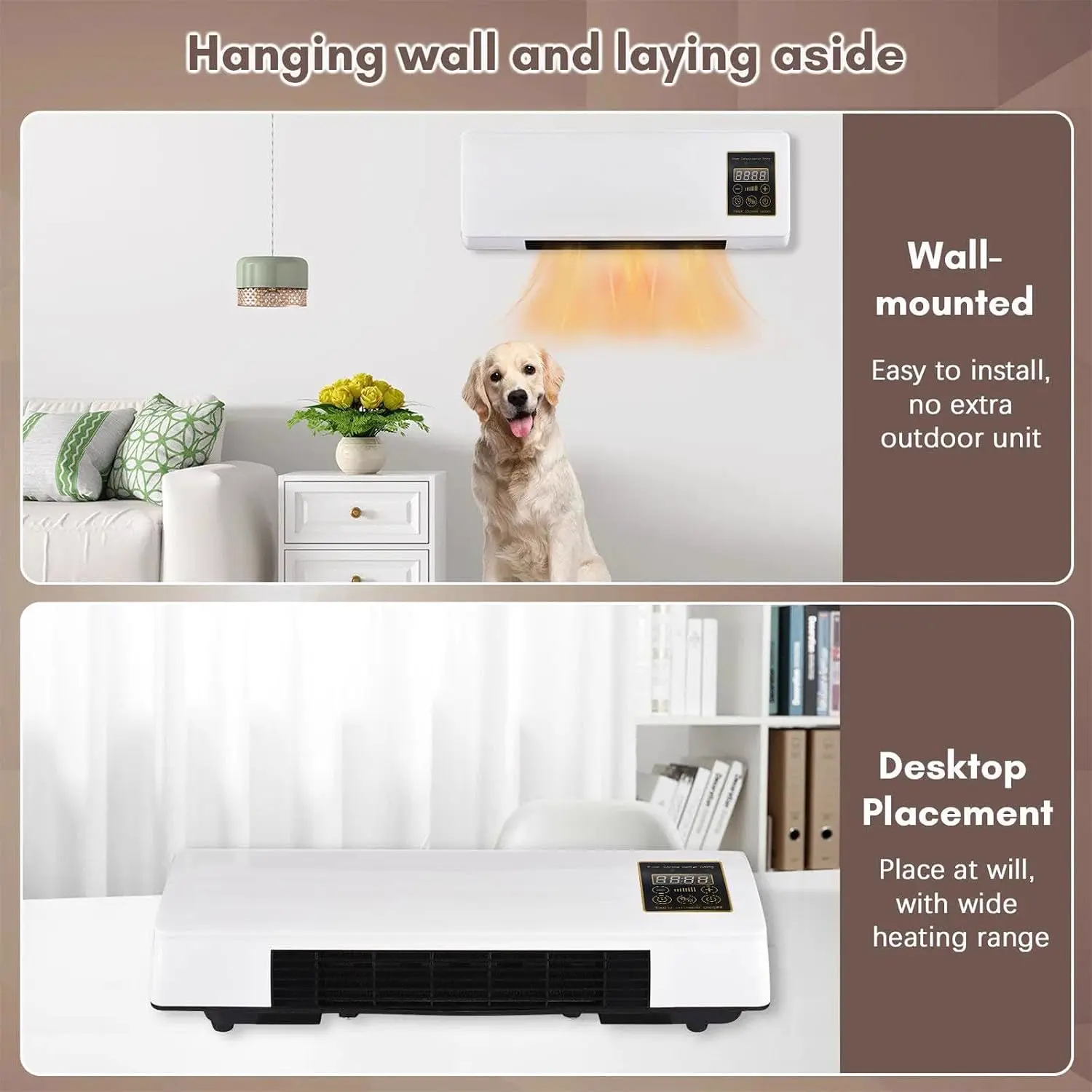 Produit Climatiseur Mural Portable - Ventilateur Mural Avec Té… vue 3