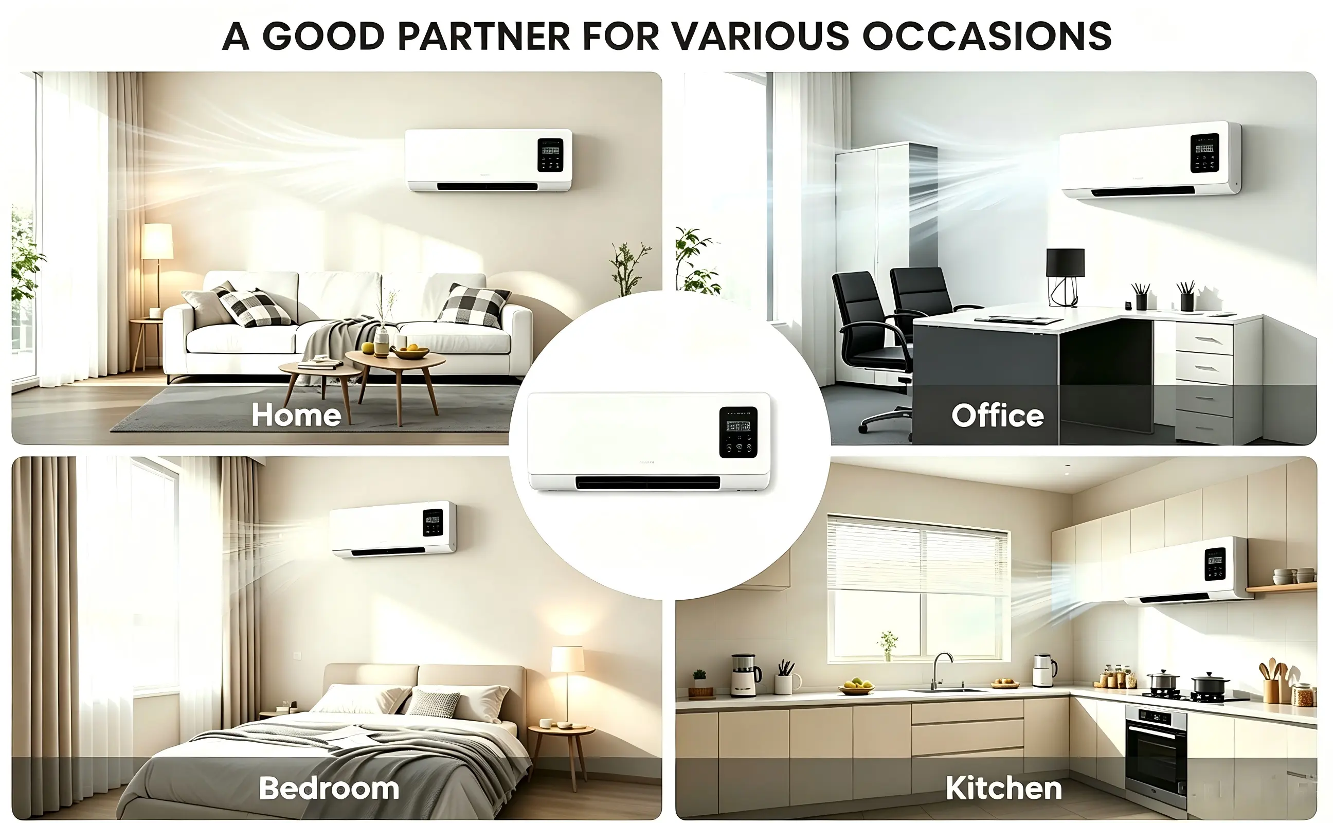 Produit Climatiseur Mural Portable - Ventilateur Mural Avec Té… — contenu détaillé 3
