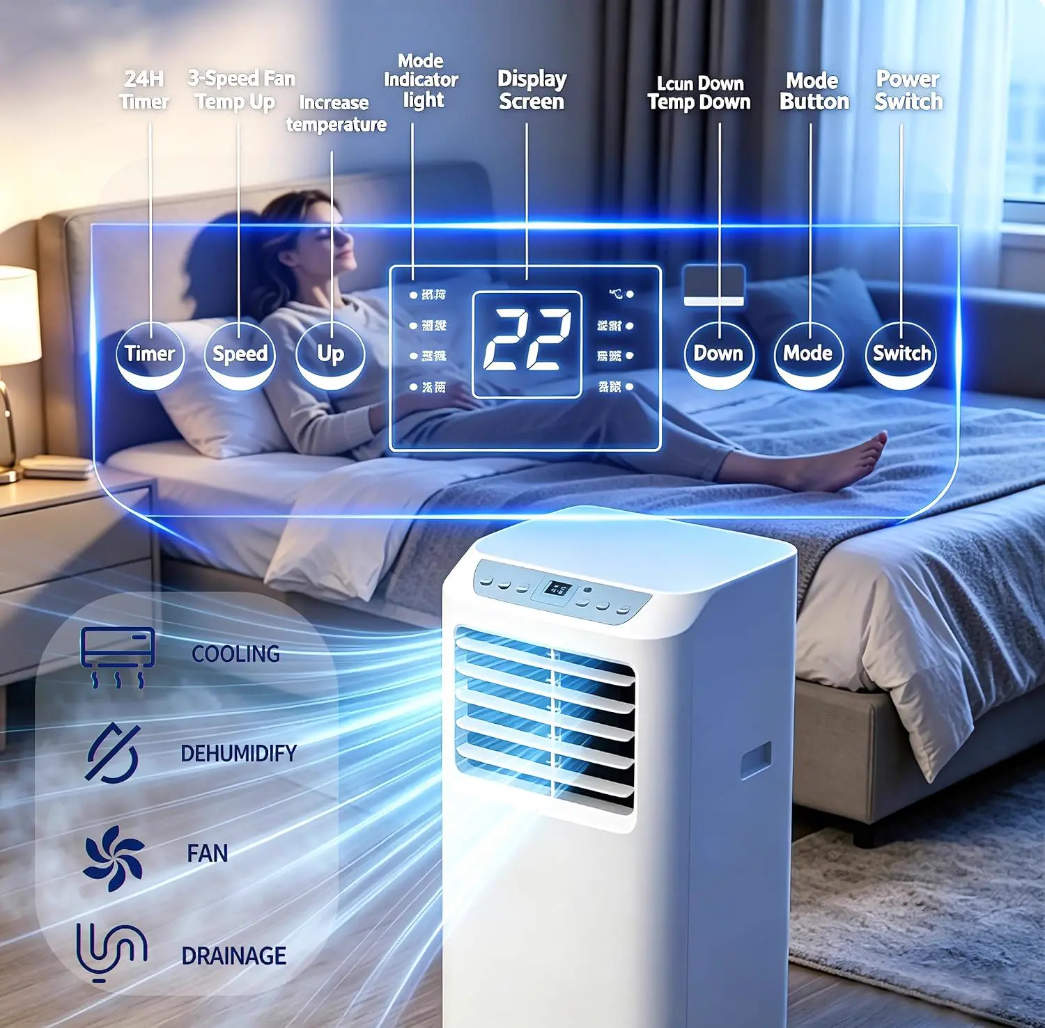 Produit Climatiseur sur Pied,Unité de climatisation puissante… vue 6
