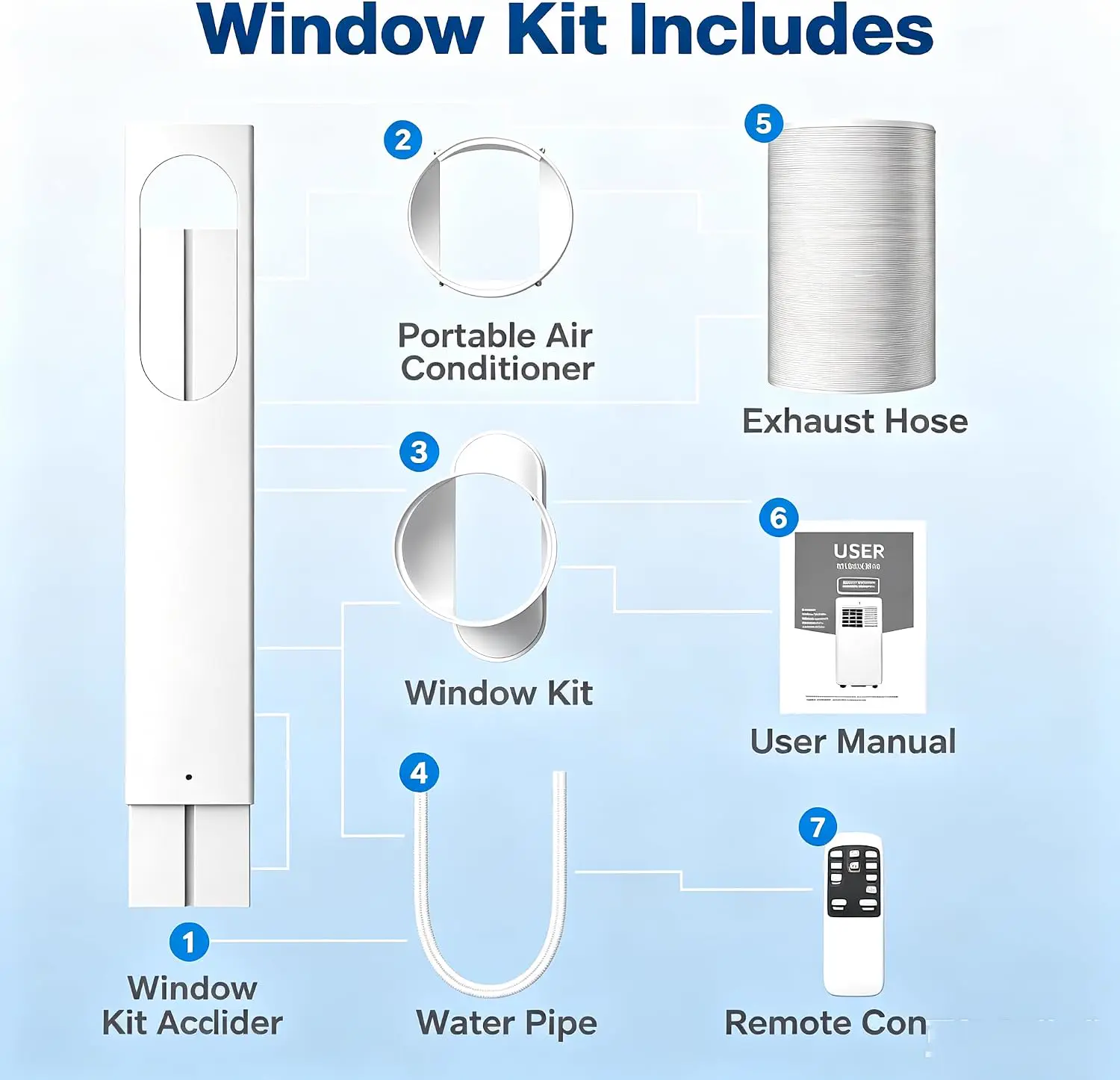 Climatiseur portable silencieux, refroidisseur mobile compact avec filtre à poussière et drainage continu, écran LED et télécommande, pour chambre ou appartement 12000btu vue 8
