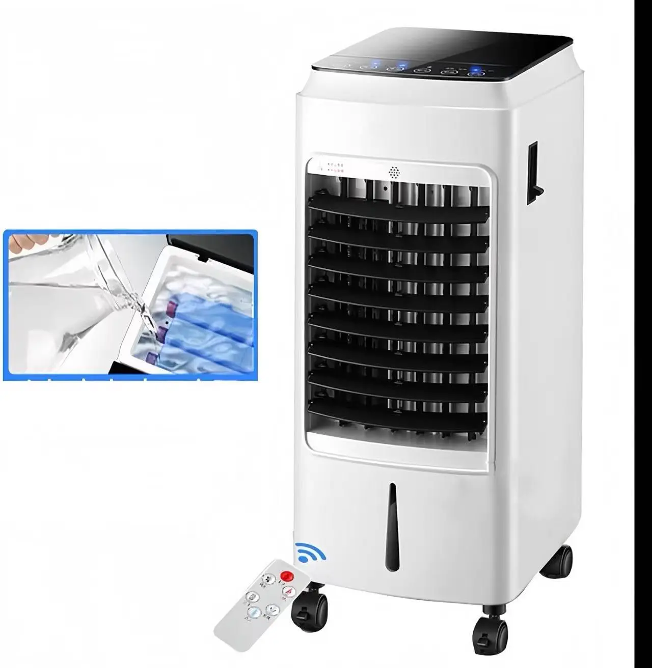 Climatiseur Mobile De Classe A à économie Dénergie De 9000 Btu, Climatiseur Portable 3 En 1 Avec écran Led, Télécommande, Minuterie 24 Heures Et 3 Vitesses De Ventilation Pour Une Utilisation vue 3
