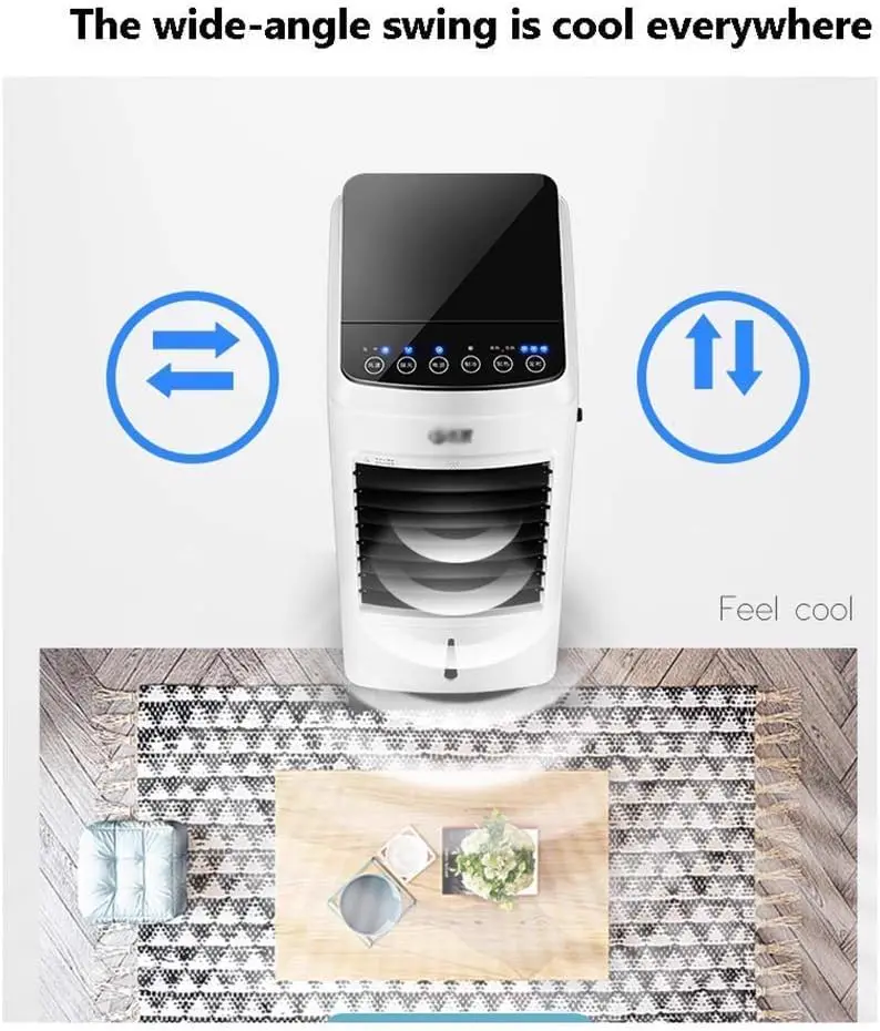 Climatiseur Mobile De Classe A à économie Dénergie De 9000 Btu, Climatiseur Portable 3 En 1 Avec écran Led, Télécommande, Minuterie 24 Heures Et 3 Vitesses De Ventilation Pour Une Utilisation vue 7