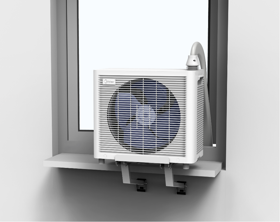 Midea PortaSplit — Climatiseur split mobile 12000 BTU réversible, sans installation vue 3