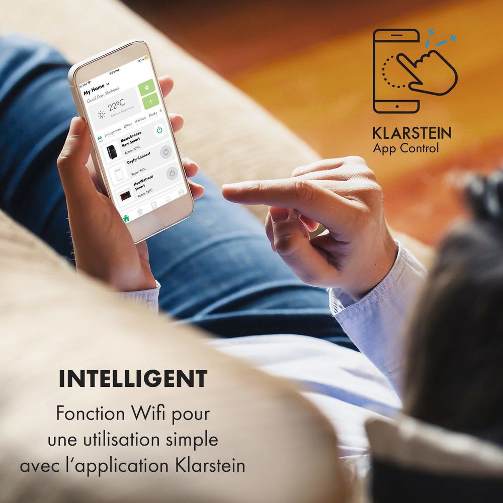 Climatiseur mobile Klarstein 25 m² mode nuit vue 3