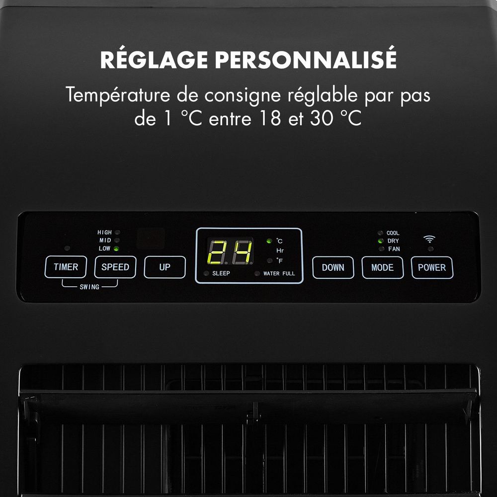 Climatiseur mobile Klarstein 25 m² mode nuit vue 5
