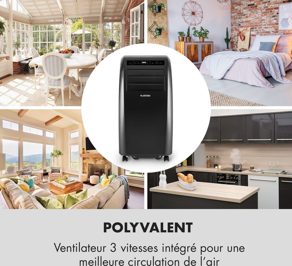 Climatiseur mobile Klarstein 25 m² mode nuit vue 9